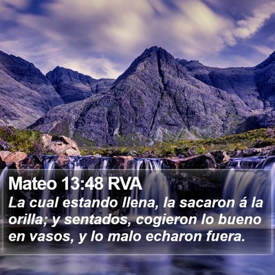 Mateo 13:48 RVA Bible Verse Image