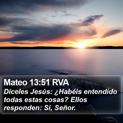 Mateo 13:51 RVA Bible Verse Image