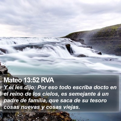 Mateo 13:52 RVA Bible Verse Image