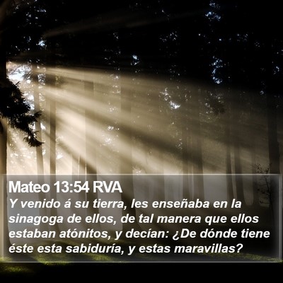Mateo 13:54 RVA Bible Verse Image