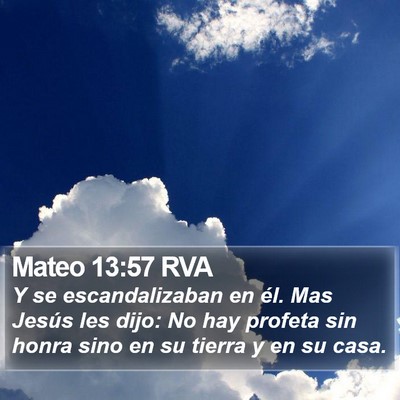 Mateo 13:57 RVA Bible Verse Image