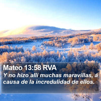 Mateo 13:58 RVA Bible Verse Image