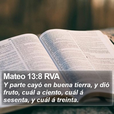 Mateo 13:8 RVA Bible Verse Image