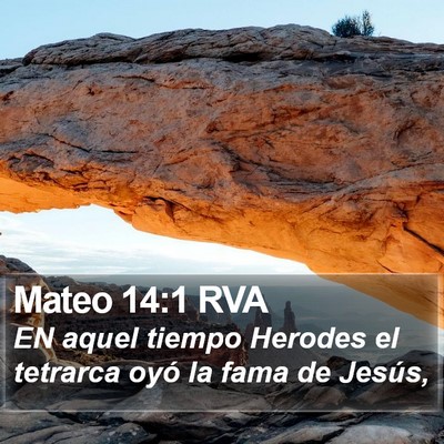 Mateo 14:1 RVA Bible Verse Image