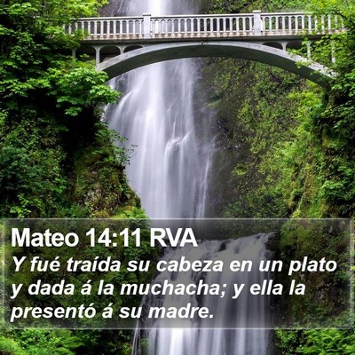 Mateo 14:11 RVA Bible Verse Image