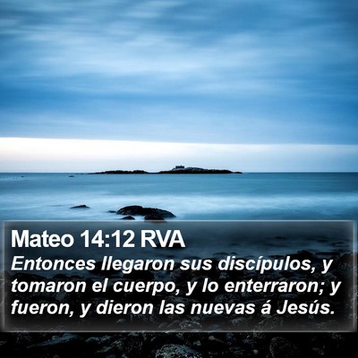 Mateo 14:12 RVA Bible Verse Image