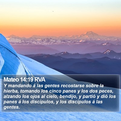 Mateo 14:19 RVA Bible Verse Image