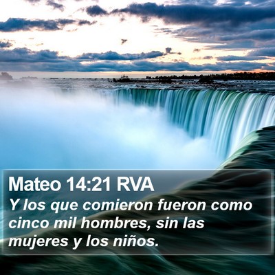 Mateo 14:21 RVA Bible Verse Image