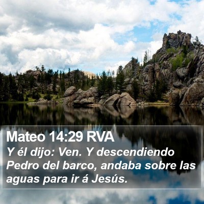 Mateo 14:29 RVA Bible Verse Image