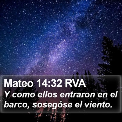 Mateo 14:32 RVA Bible Verse Image