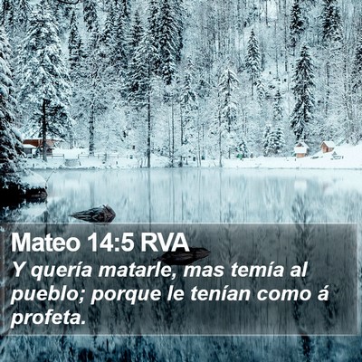 Mateo 14:5 RVA Bible Verse Image