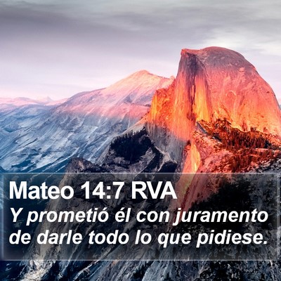 Mateo 14:7 RVA Bible Verse Image