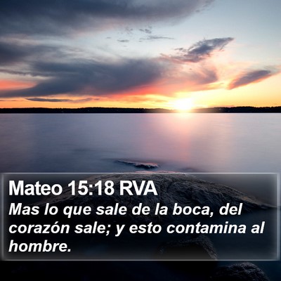 Mateo 15:18 RVA Bible Verse Image