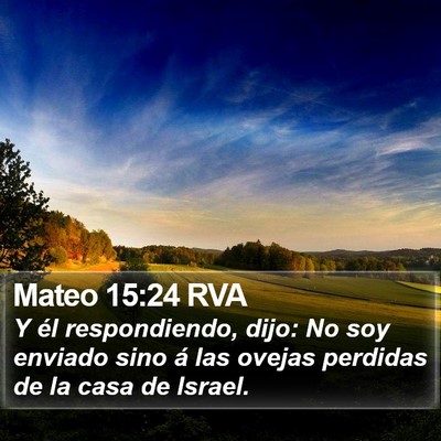 Mateo 15:24 RVA Bible Verse Image