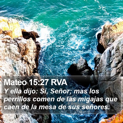 Mateo 15:27 RVA Bible Verse Image