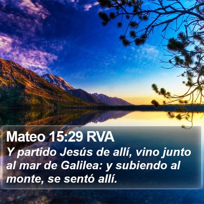 Mateo 15:29 RVA Bible Verse Image