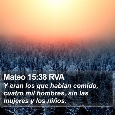 Mateo 15:38 RVA Bible Verse Image