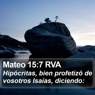 Mateo 15:7 RVA Bible Verse Image