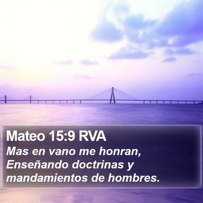 Mateo 15:9 RVA Bible Verse Image