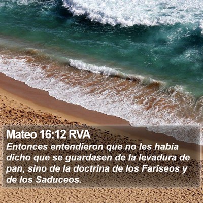 Mateo 16:12 RVA Bible Verse Image