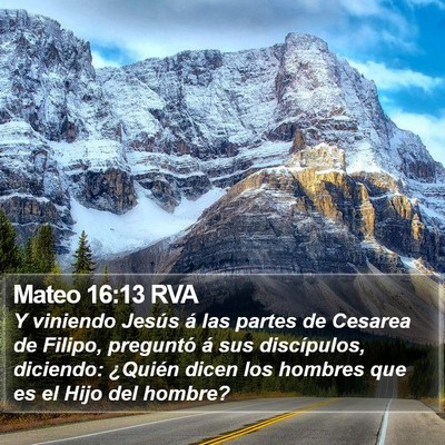 Mateo 16:13 RVA Bible Verse Image