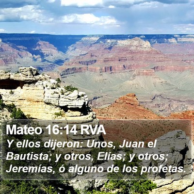 Mateo 16:14 RVA Bible Verse Image