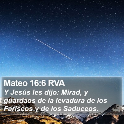 Mateo 16:6 RVA Bible Verse Image