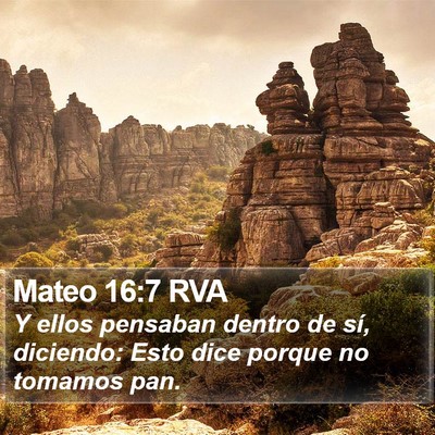 Mateo 16:7 RVA Bible Verse Image