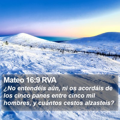 Mateo 16:9 RVA Bible Verse Image