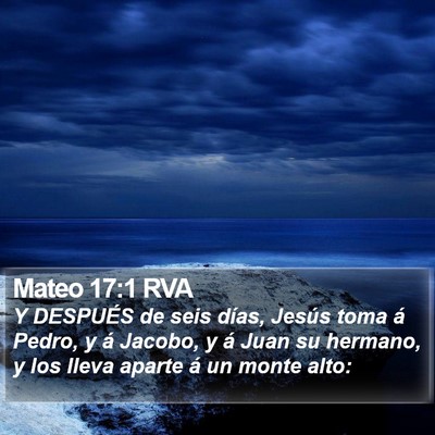 Mateo 17:1 RVA Bible Verse Image