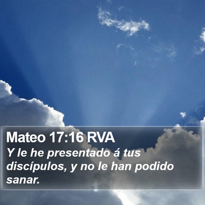 Mateo 17:16 RVA Bible Verse Image