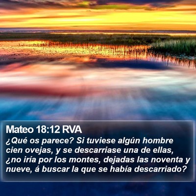 Mateo 18:12 RVA Bible Verse Image