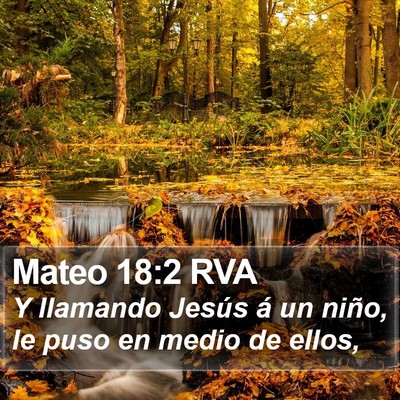 Mateo 18:2 RVA Bible Verse Image