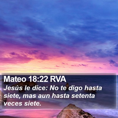 Mateo 18:22 RVA Bible Verse Image