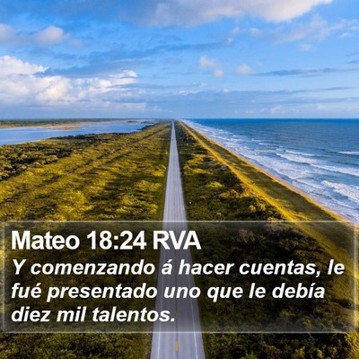 Mateo 18:24 RVA Bible Verse Image