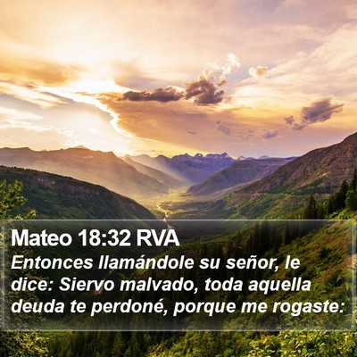 Mateo 18:32 RVA Bible Verse Image