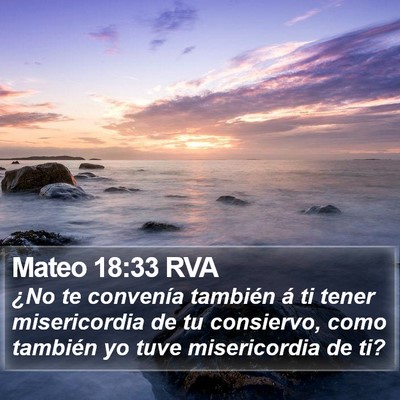 Mateo 18:33 RVA Bible Verse Image