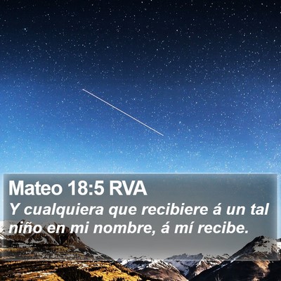 Mateo 18:5 RVA Bible Verse Image