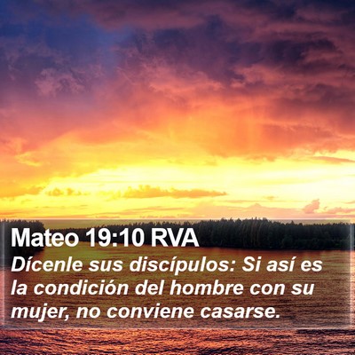 Mateo 19:10 RVA Bible Verse Image