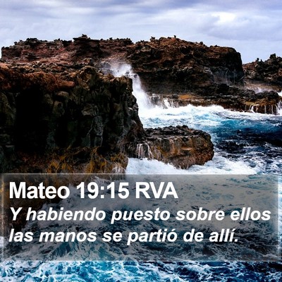 Mateo 19:15 RVA Bible Verse Image