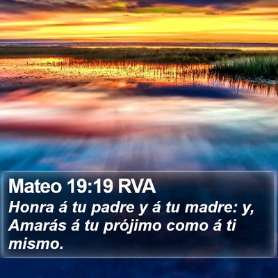 Mateo 19:19 RVA Bible Verse Image