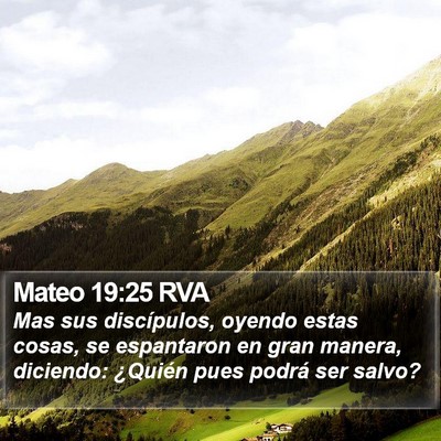 Mateo 19:25 RVA Bible Verse Image