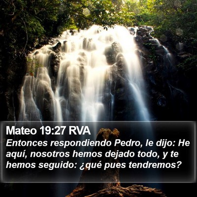Mateo 19:27 RVA Bible Verse Image