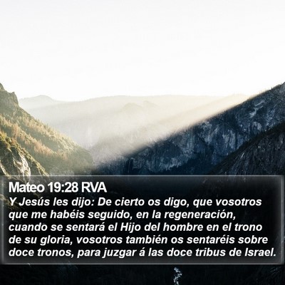 Mateo 19:28 RVA Bible Verse Image