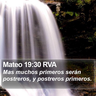 Mateo 19:30 RVA Bible Verse Image