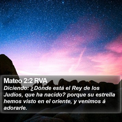 Mateo 2:2 RVA Bible Verse Image