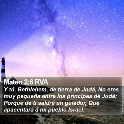 Mateo 2:6 RVA Bible Verse Image