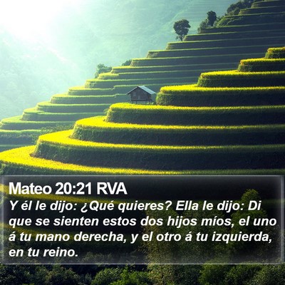 Mateo 20:21 RVA Bible Verse Image