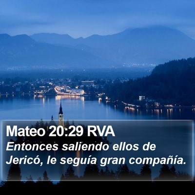 Mateo 20:29 RVA Bible Verse Image