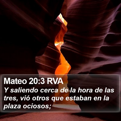 Mateo 20:3 RVA Bible Verse Image